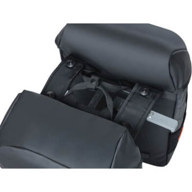Basilikum miles tarpaulin mik dobbelt cykelpose, sort, vandtæt, 34 liter