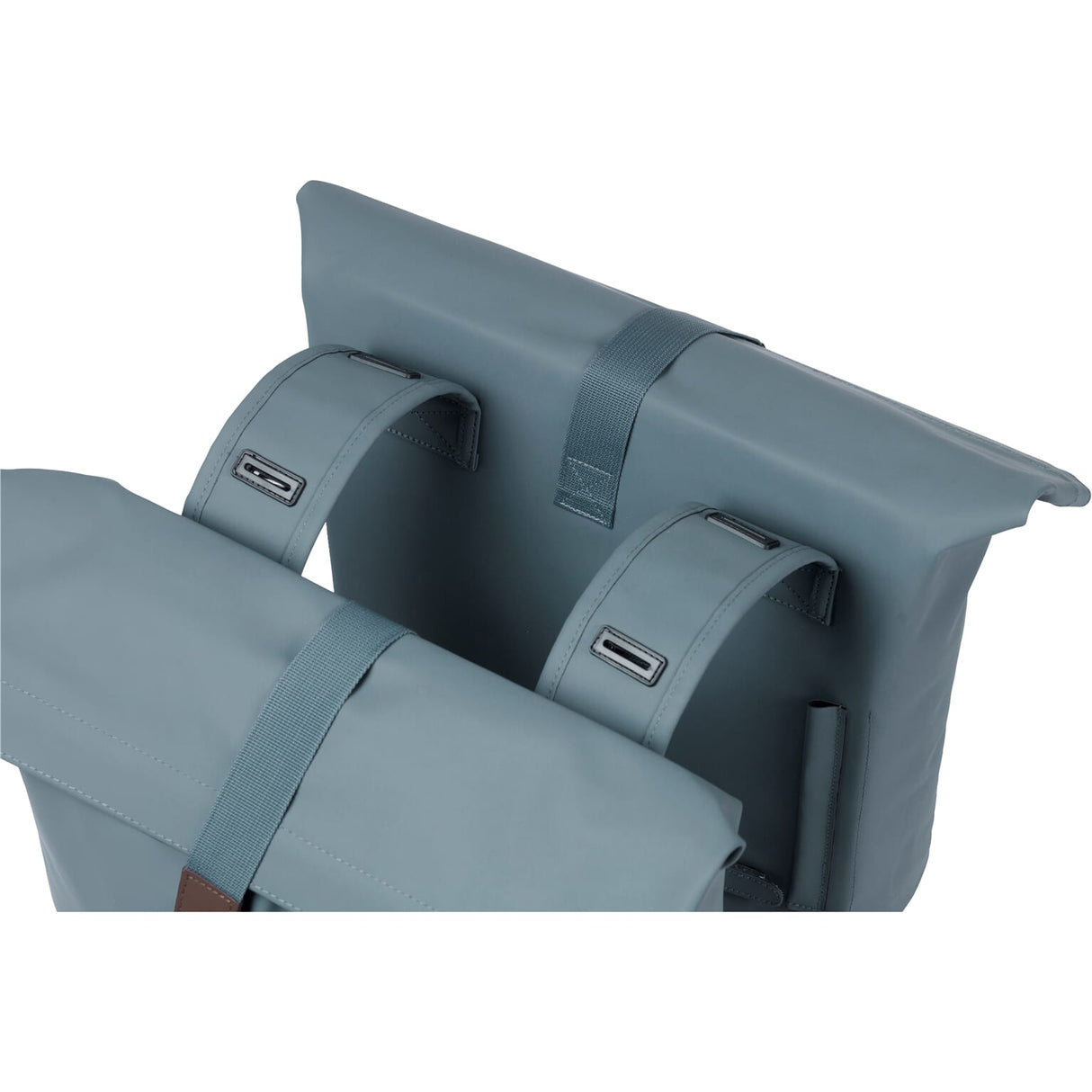 Basil Tas City Double Vegan Leather | Graphite Blue