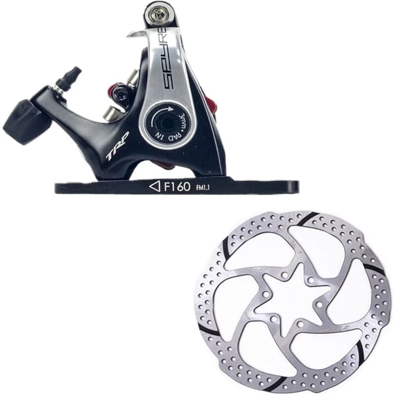 TRP MD-C610 Spyre Remklauw Mechanical Flatmount For Black Silver