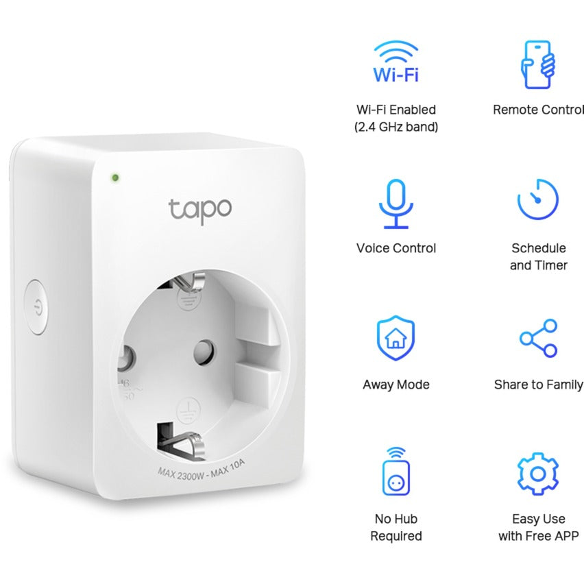 TP-LINK TAPO P100 MINI WIFI STOP CONTACT (2 paket)