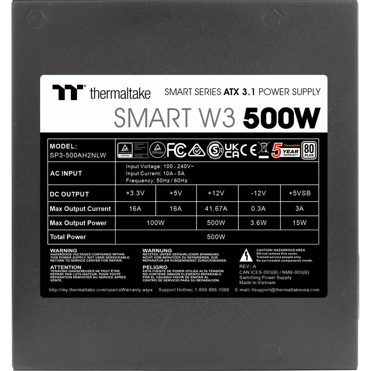 Thermaltake W3 500W