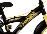 Volare Thombike Børns cykeldrenge 14 tommer sort gul to håndbremser