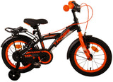 Volare Thombike Børns cykeldrenge 14 tommer sort orange to håndbremser