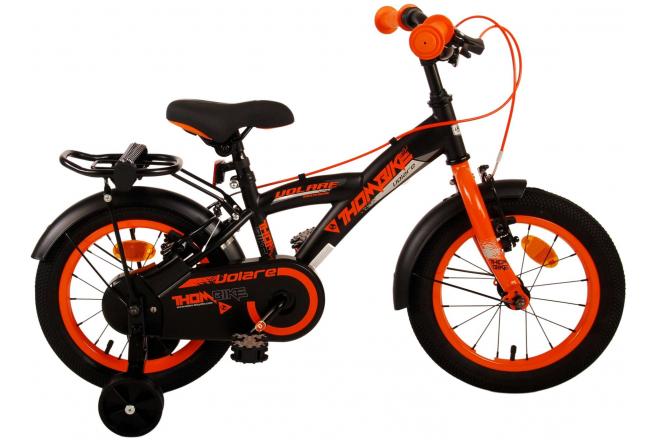 Volare Thombike Dziecięcy chłopcy z 2 -calowym czarnym pomarańczowym hamulcem ręcznym