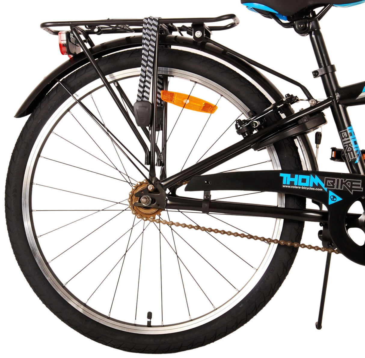 Volare thbike per bambini per bambini ragazzi blu nera da 24 pollici freni a due mani