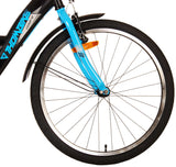 Volare thbike per bambini per bambini ragazzi blu nera da 24 pollici freni a due mani