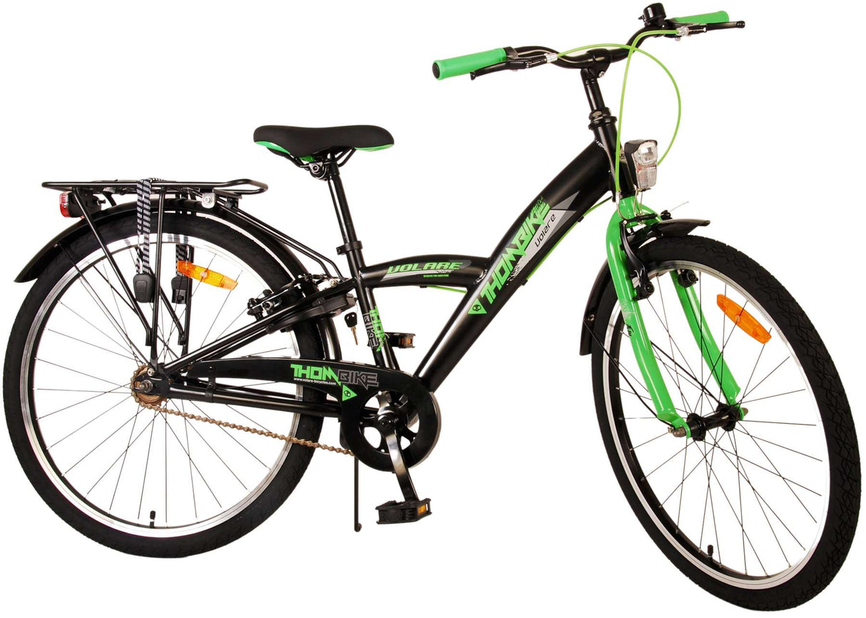 Volare Thombike children's bike - Boys - 24 inch - Black Green - Two hand brakes