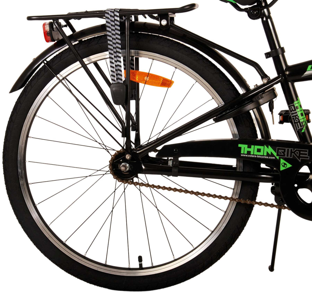 De Volore thombike Kanner Vëlo - Jongen - 24 Zoll - schwaarz gréng