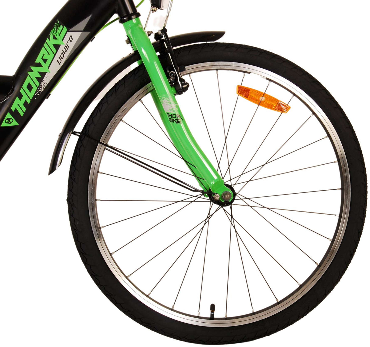 Volare Thombike children's bike - Boys - 24 inch - Black Green - Two hand brakes