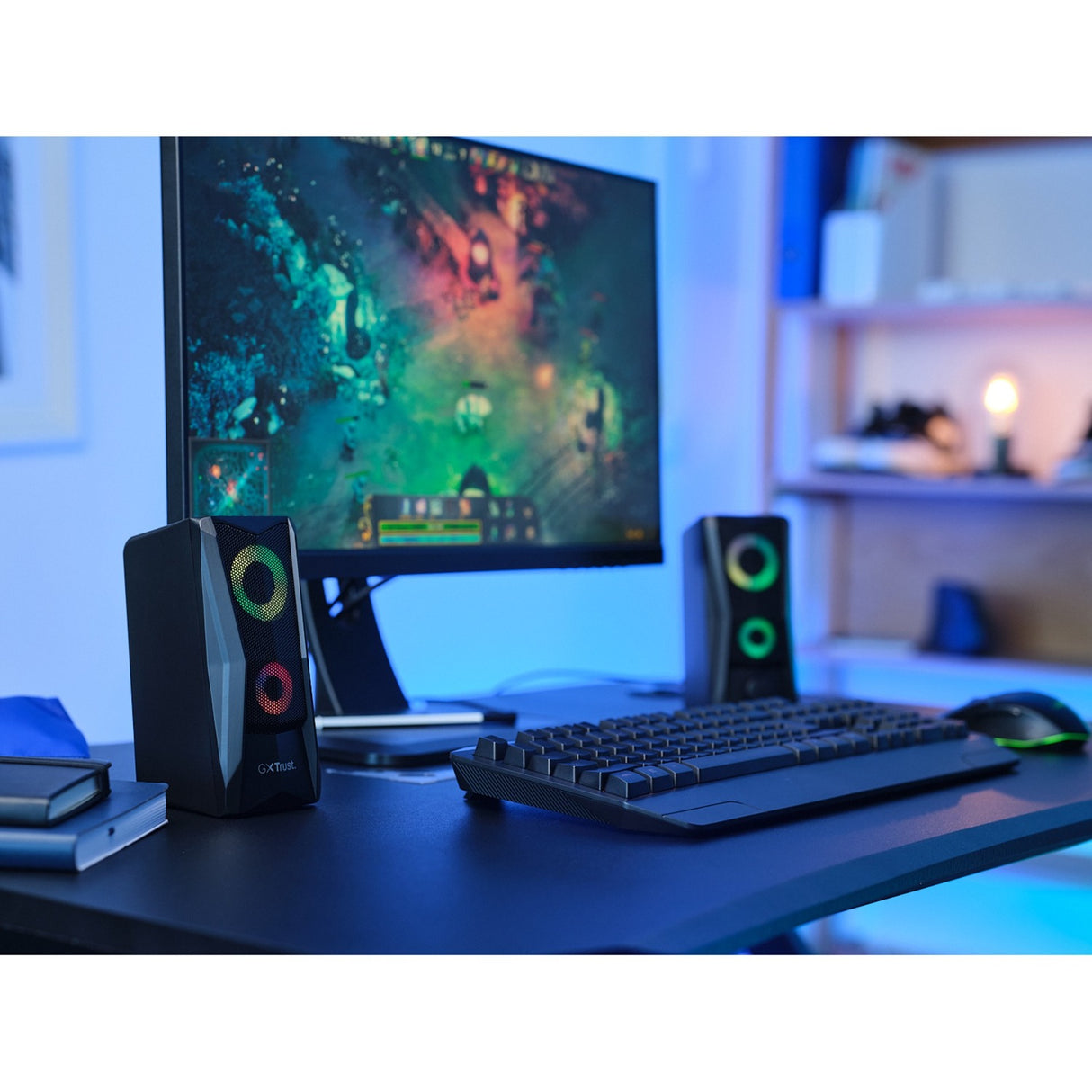 Trust gxt 606 javv rgb verlichte 2.0 speakerset