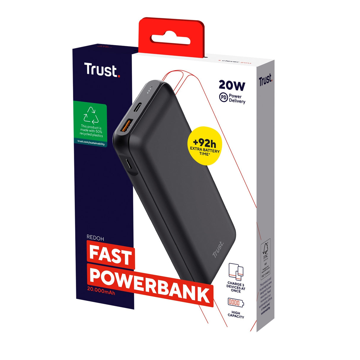 Vertrauen Sie Redoh Fast 20.000mAh Powerbank