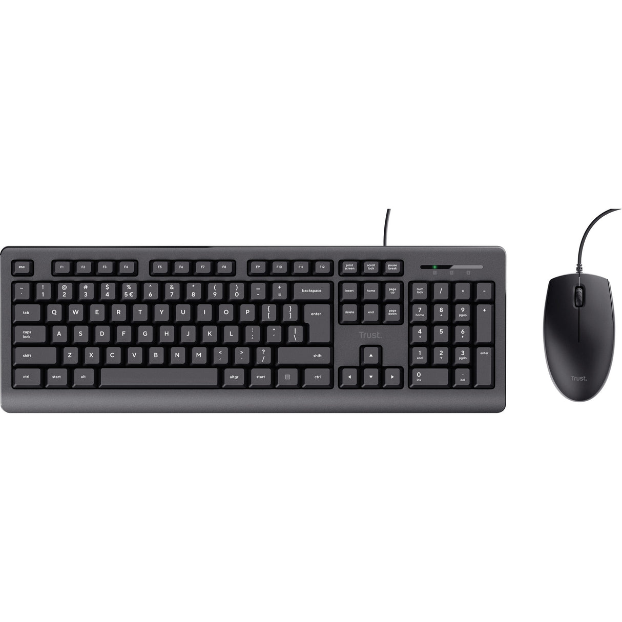 Faites confiance au clavier filaire et à l'ensemble de souris