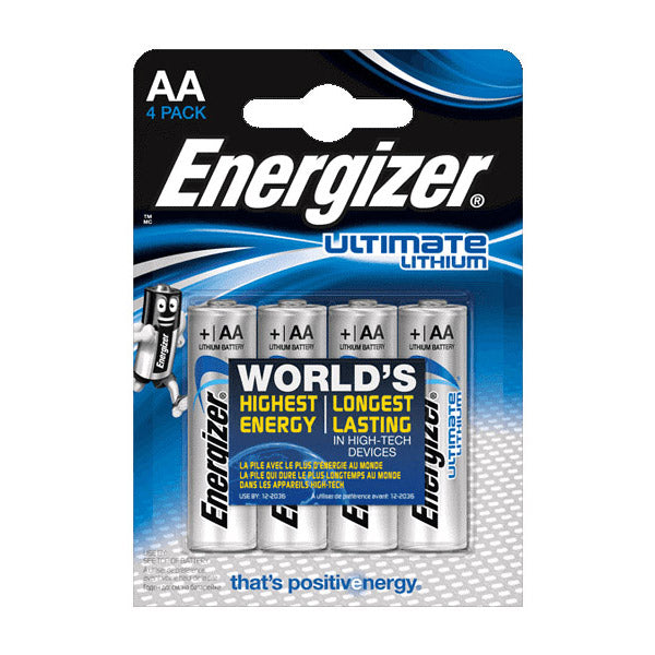 Enerdis energizer ultimate lithium lr6 aa blister 4 stuks