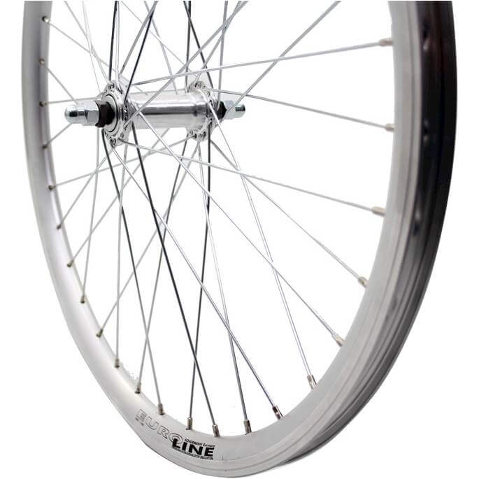 Roland front wheel 24 x 1.75 fixed Alu V-profile silver zinc SPK