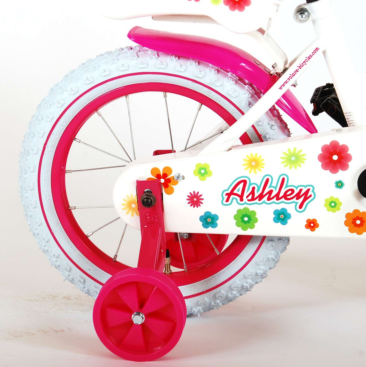 Dětské kolo Volare Ashley - dívky - 14 palců - bílá - 95% sestavena