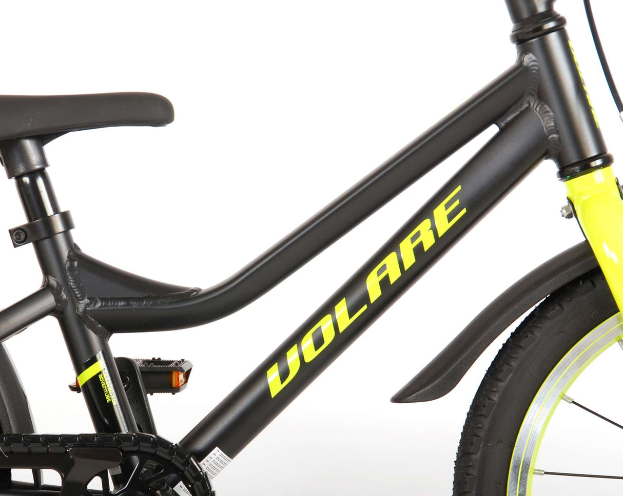 Volare Blaster Children's Bike - Drenge - 16 tommer - Black Yellow - Prime Collection
