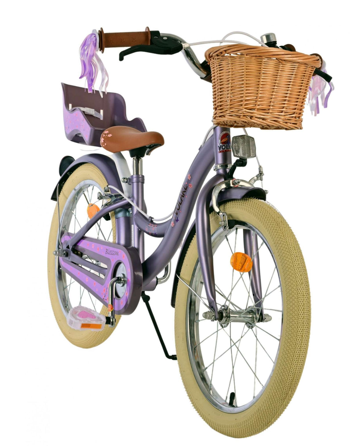 Bicycle per bambini Blossom Vlatare - Girls - 18 pollici - viola - freni a due mani