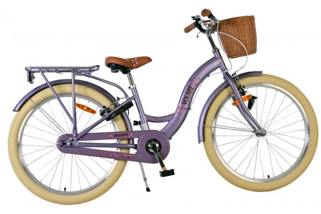 Volare Blossom Children's Bicycle - Girls - 24 pouces - Purple - deux freins à main