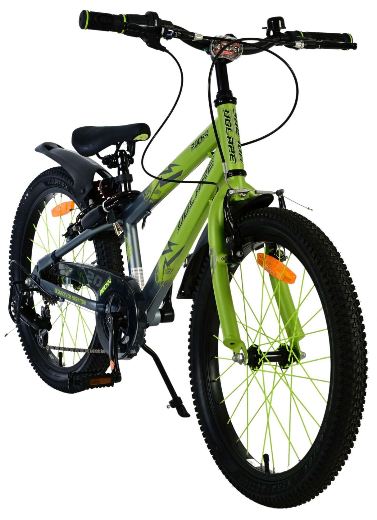 Volare Rocky Children's Rower - 20 cali - 7 prędkości - zielony szary