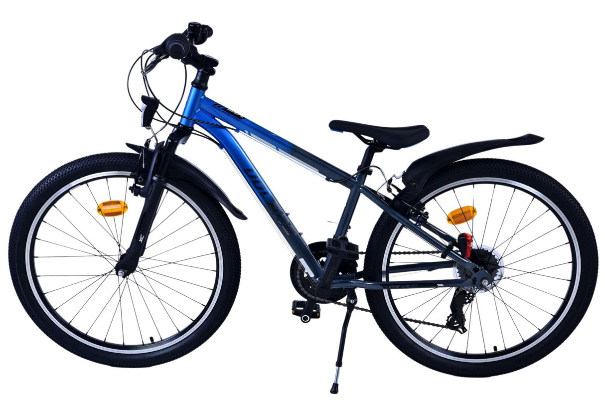 Volare xc race kinderfiets - 24 inch - 21 speed - blauw grijs