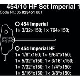 WAA 454 10 HF sett Imperial 1 Stift Keys Set T-Gree Bar H H