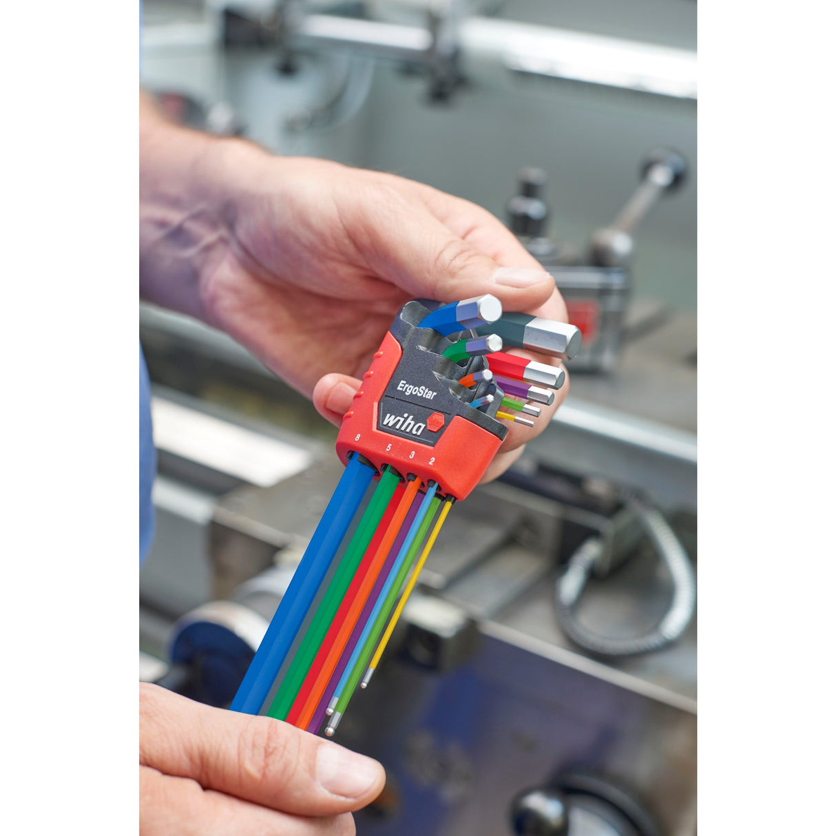 Wiha Allen Keys in Ergostar Holder festgelegt