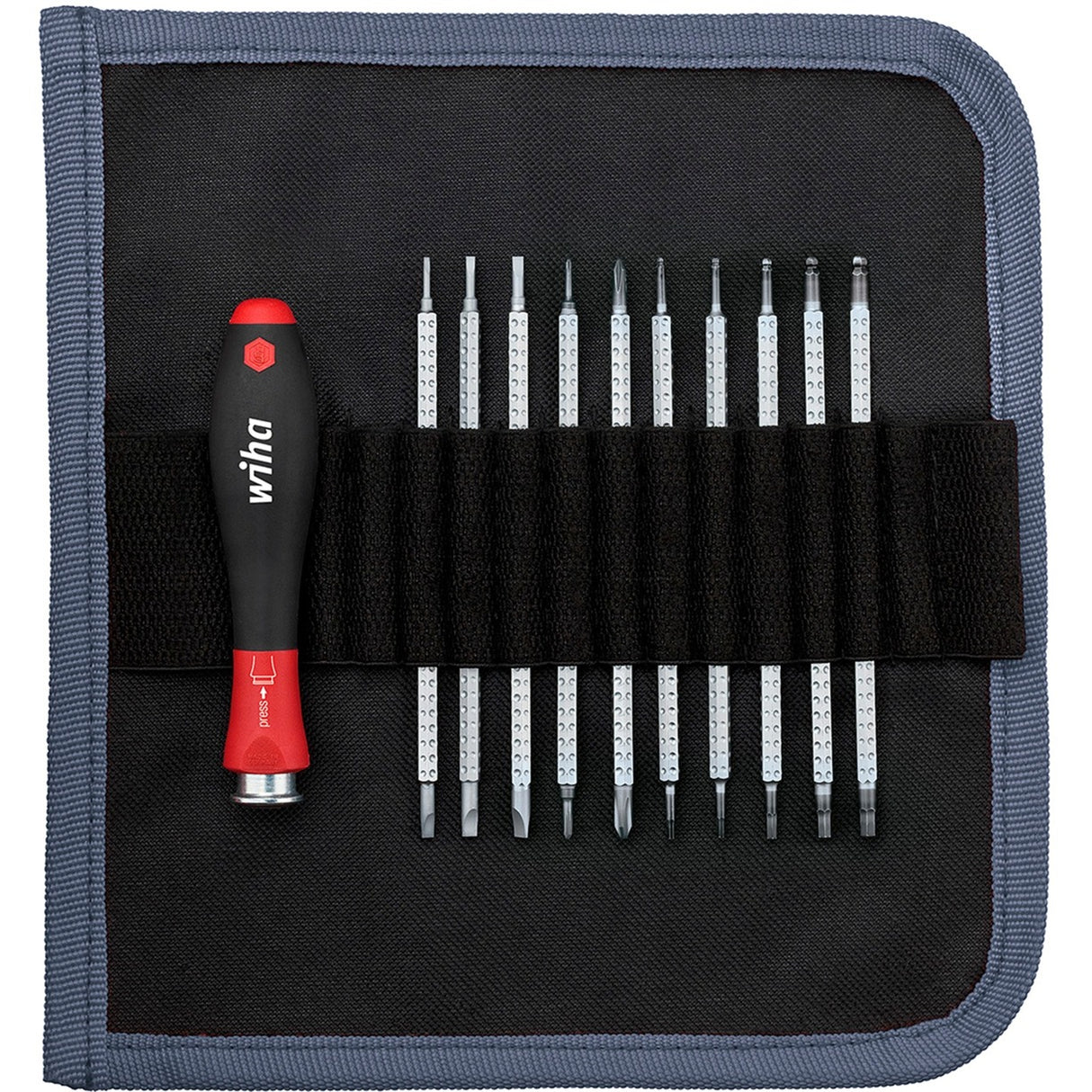Cacciavite Wiha con set di alberi di cambio del sistema 4,