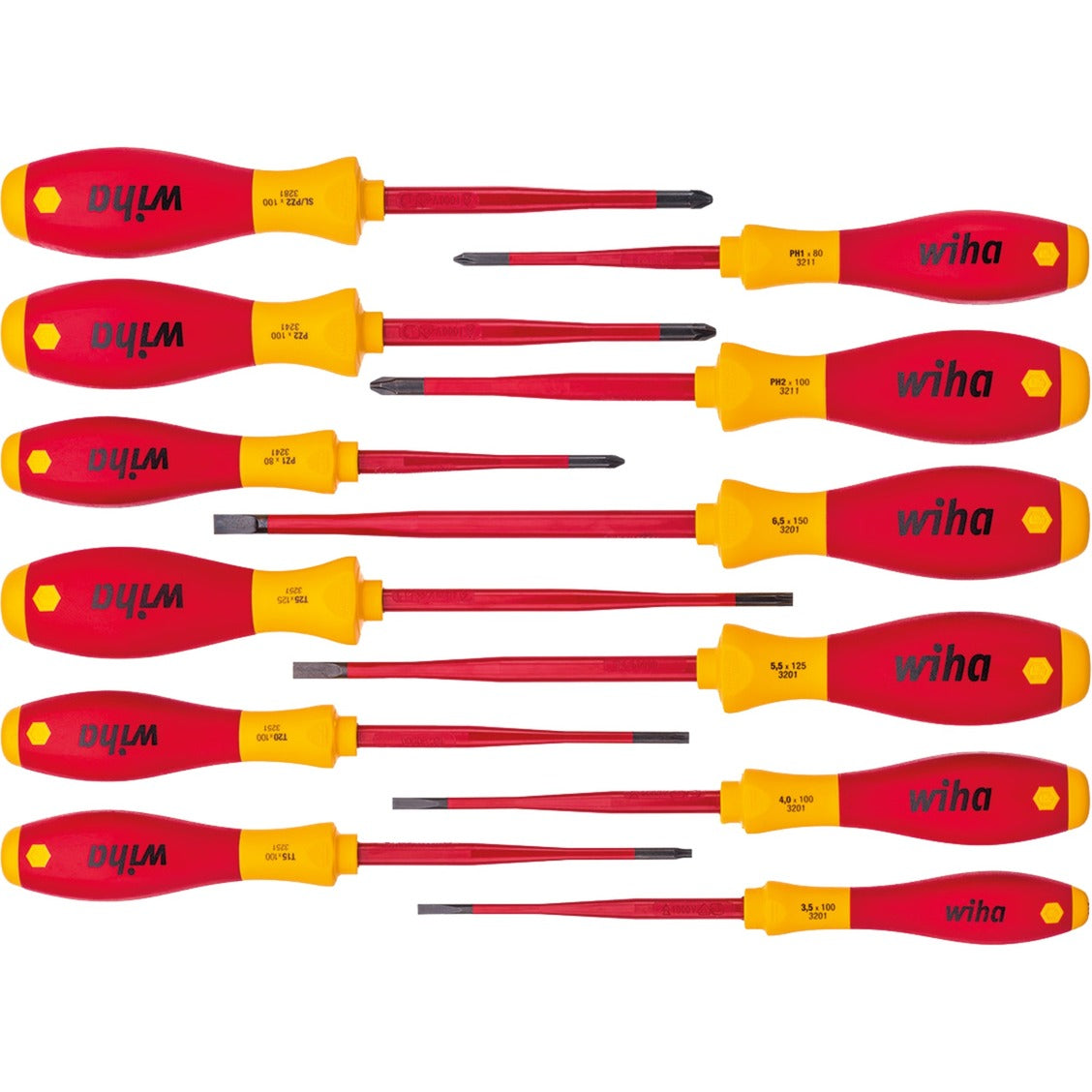 Wiha Schrauwen Set Softfinish Elektresch Slimfix