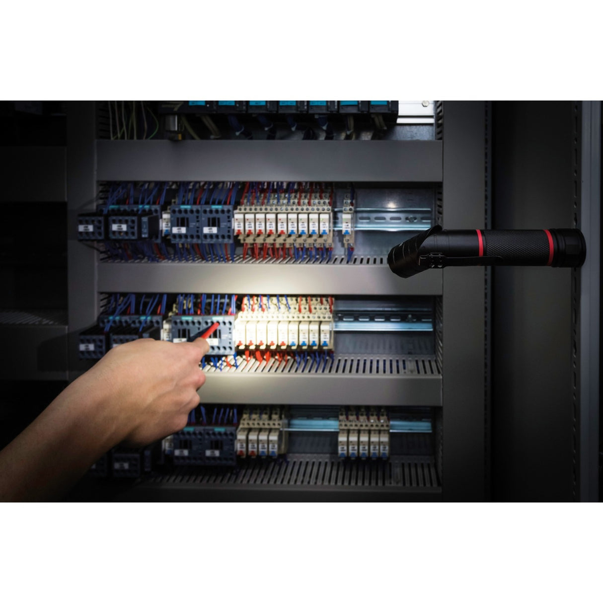 Wiha Linterna con LED, láser y luz UV