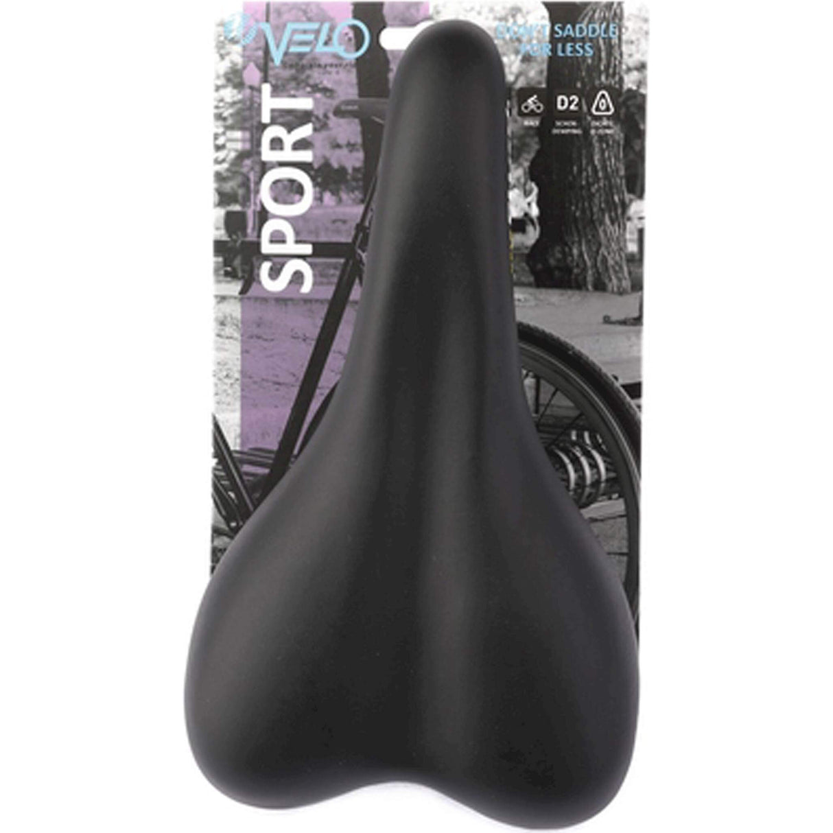 Velo Saddle Plush Sport VL-3011 Sort