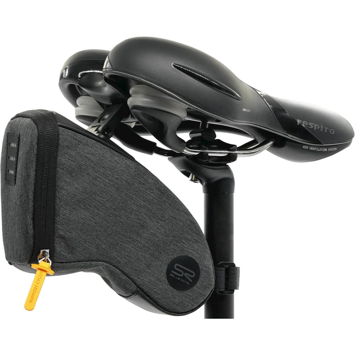 Selle Royal Selle Zadeltas Medium, Unisex, Black, 1.2L