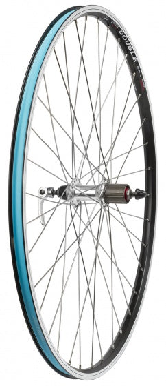 Hi-punkt baghjul 700c 28 tommer velgrem aluminium sølv sort