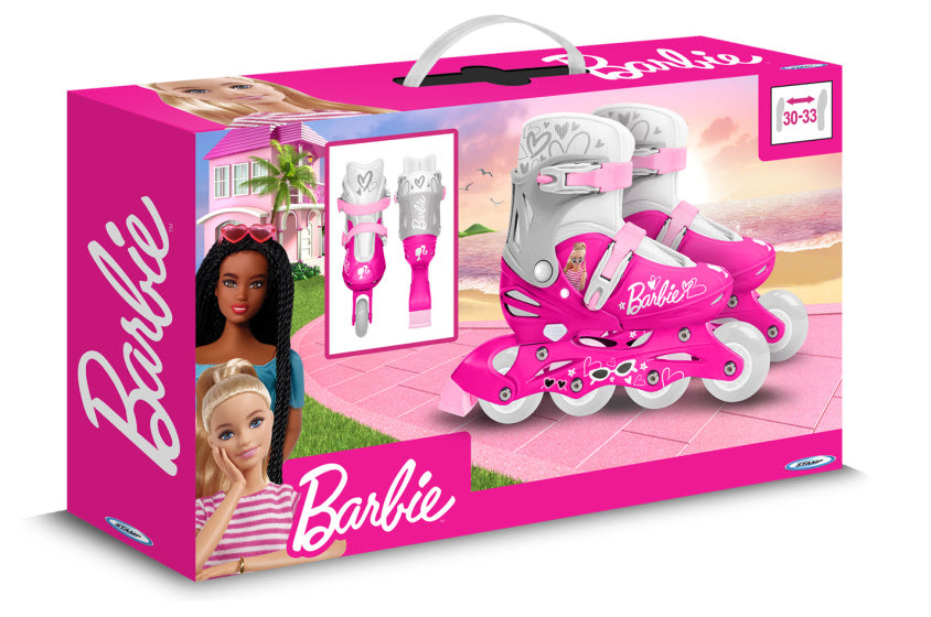 Skates en línea Hardboot Tamaño rosa ajustable 30-33