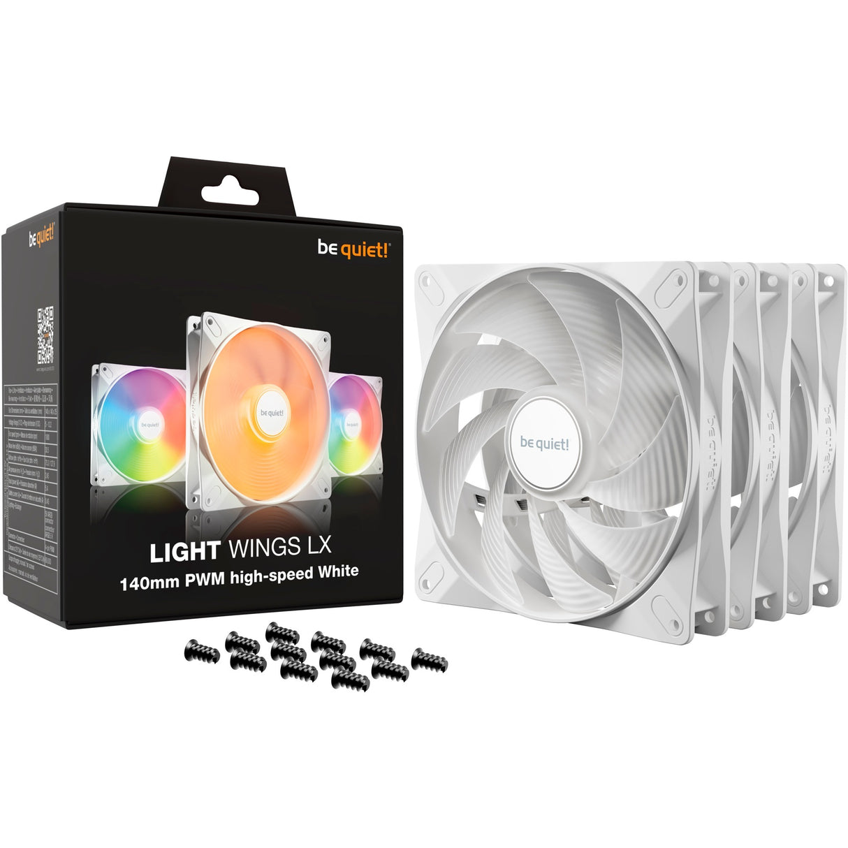 ¡Tranquilizarse! LIX LX 140 mm PWM PACK triple de alta velocidad WH