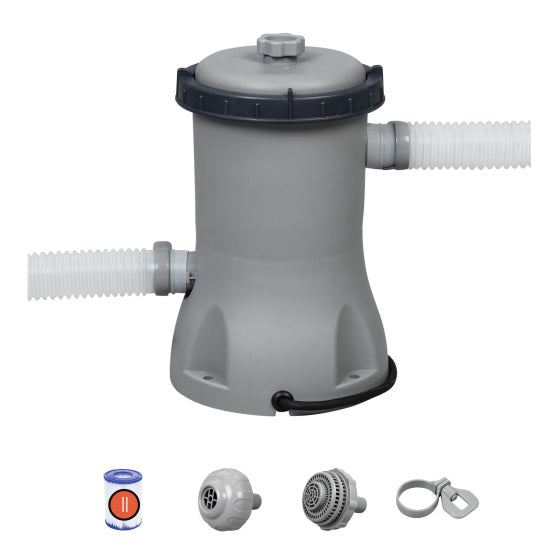 Bomba de filtro de cartrido de Bestway 1.2 m³ u 12v gris