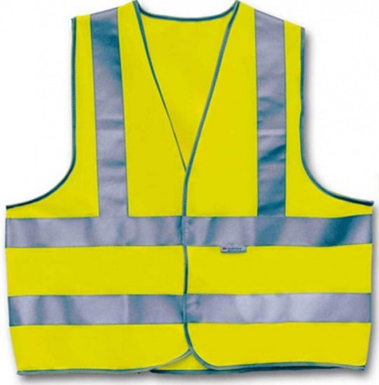 Gitre de sécurité à 4 actes 3 rayures unisexe jaune taille xl