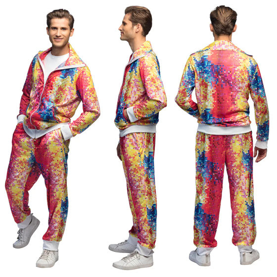 Boland Disco Dude Track Situit Men Tamaño multicolor M