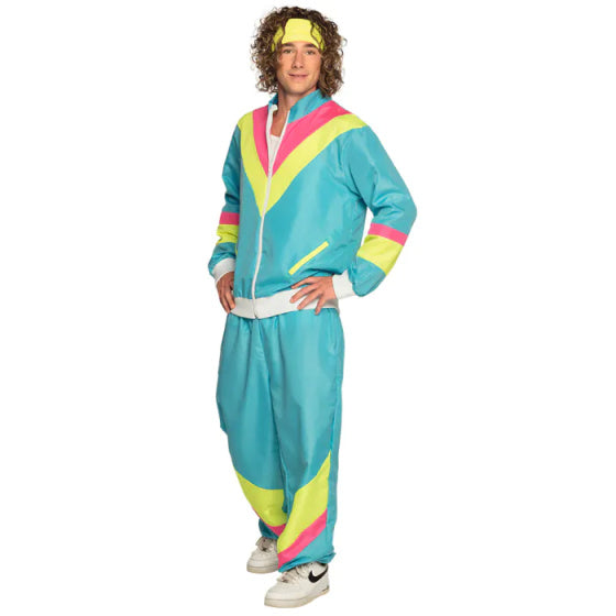 Boland Retro Track Track Sithip Polyéster Blue Size S