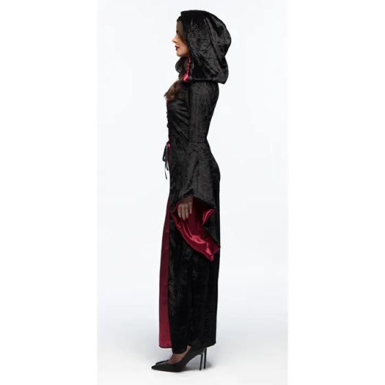 Boland Vampire mistress kostuum dames zwart.rood maat 36 38 (S)