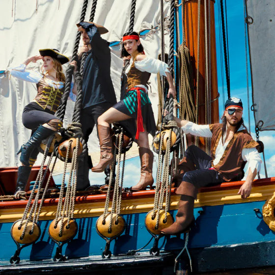 Boland Kleedung op Pirate Donner Sren bruin Gréisst 50 52