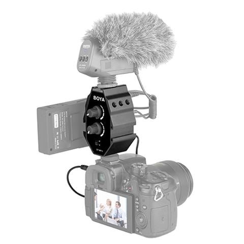 Boya Audio Adapter BY-MP4 for smartphone, DSLR, Camcorders and PC