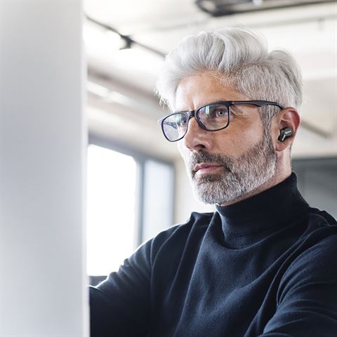 Brezžični stereo ušesni čepki Bluetooth By-ap1 črna