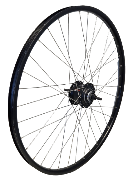 Shimano zadní kolo 28 palců 622 Černá černá černá nerezová ocel Nexus 7 Disková střed