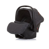 Chipolino Aspen Autostoel met Adapters 40-85 cm Groep 0+ Ebony