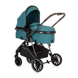 Chipolino Aura fallable 3-in-1 Pram mat Diaper Bag Teal Petrol blo schwaarz
