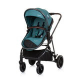 Chipolino Aura fallable 3-in-1 Pram mat Diaper Bag Teal Petrol blo schwaarz