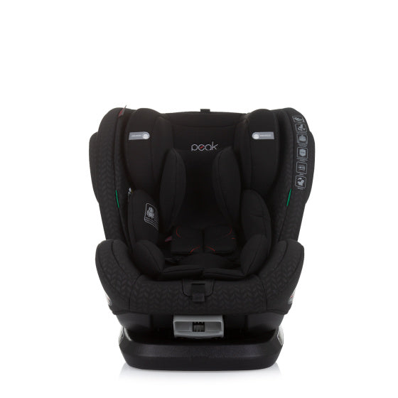 Seggiolino per auto di picco chipolino I-size 40-150 cm isofix 360 ° Obsidian nero