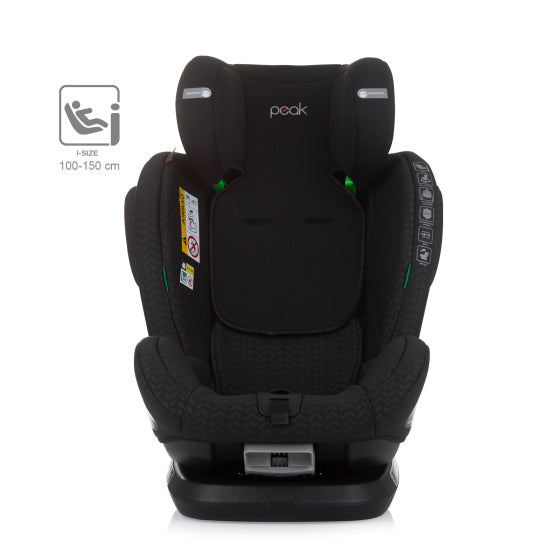 Seggiolino per auto di picco chipolino I-size 40-150 cm isofix 360 ° Obsidian nero