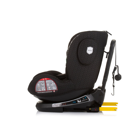 Seggiolino per auto di picco chipolino I-size 40-150 cm isofix 360 ° Obsidian nero