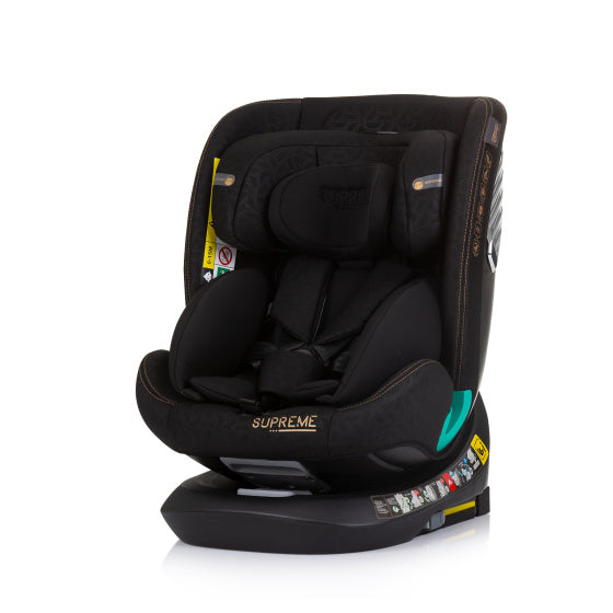 Chipolino autostoel i-size 40-150 cm isofix 360° obsidian zwart